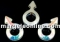 Swarovski, fancy pendant, male symbol, antique pink, 18mm - x1