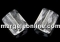 Swarovski, margele Mini rectangle, crystal, 8x6mm - x2
