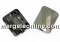 Swarovski, margele Mini rectangle, silver shade, 10x8mm - x2