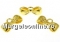 Pendant, flower, gold-plated 925 silver, 15.5mm - x1