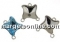 Tortite ag 925 rodiat patrat cu za pt Swarovski 4485 de 10.5mm - x1per