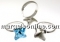 Tortite ag 925 rodiat, patrat, pt Swarovski 4485 de 10.5mm - x1per