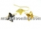 Tortite ag 925 aurit, romb pt Swarovski 4485 de 10.5mm - x1per
