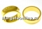 Ring base, crystal setting, gold-plated 925 silver, inside 16.9mm - x1