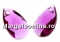 Swarovski, drop pendant, light rose AB, 16mm - x1