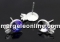 Baza pandantiv argint 925 cu bordura, rivoli Swarovski 6mm - x1