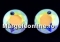 Swarovski, pandantiv chaton, aurore boreale, 8mm - x2