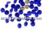 Swarovski, chaton PP24, majestic blue, 3mm - x20