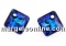 Swarovski, Princess cut pendant, silver night, 11.5mm - x1