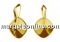Baza link argint 925 placat cu aur, cabochon fundita 9mm - x1