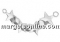Baza link argint 925, 3 fancy floare de 6mm - x1