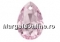 Swarovski, pandantiv picatura, rose, 9mm - x2