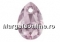Swarovski, pandantiv picatura, light amethyst, 11.5mm - x2