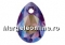 Swarovski, pandantiv picatura, amethyst, 9mm - x2