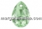 Swarovski, pandantiv picatura, peridot, 16mm - x1