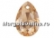 Swarovski, pandantiv picatura, golden shadow, 16mm - x1