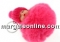 Breloc, bebe puf, roz vintage, 10cm - x1