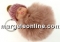 Breloc, bebe puf, roz vintage, 10cm - x1
