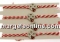 Bratara martisor, ursulet, 20x12mm - x4