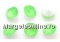 Ideal crystals, fancy square, neon blue, 12mm - x2