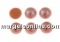 Ideal crystals, cabochon, chocholate brown, 8.5mm - x2