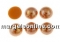 Ideal crystals, cabochon, chocholate brown, 8.5mm - x2