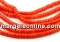 Margele Coral natural Sardinia, rosu somon, grad A+, 5-8mm