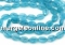 Angelite quartz beads, intense, oval faceted, turquoise, 20mm