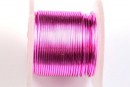 Sarma cupru placata cu argint, 0.51mm, roz, 4.6m