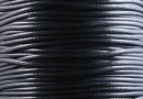 Snur matase cerata, negru, 1.7mm - 5m