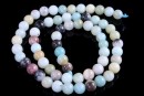 Margele amazonite flower, rotund, 4mm