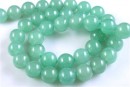 Margele aventurin verde, rotund, 8mm