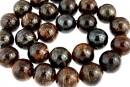 Margele bronzit natural, rotund, 4mm