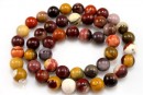 Margele jasp mookaite, rotund, 6mm