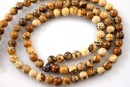 Margele jasp picture, rotund, 4.5mm
