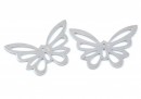 Link fluture, argint 925 placat cu rodiu, 18x12mm - x1
