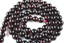 Margele granat rosu intens, rotund, 4.3mm