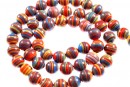 Margele malachit sintetic multicolor, rotund, 4mm