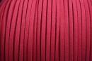 Snur faux suede, roz fucsia, 3mm - x5m