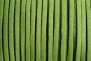 Snur faux suede, verde fistic, 3mm - x5m
