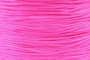 Snur matase pentru bratari, roz neon, 0.8mm - x5m