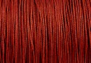 Snur matase pentru bratari, maro caramiziu, 0.8mm - x5m