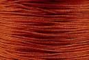 Snur matase pentru bratari, maro aramiu, 0.8mm - x5m