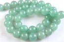 Margele aventurin verde, rotund, 6.5mm