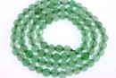 Margele aventurin verde, rotund fatetat, 4.5mm