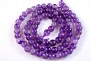 Margele ametist intense natural, round, 4.5mm