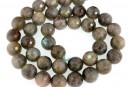 Labradorite, faceted round, 6mm