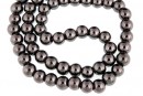 Margele hematit, round, 6.5mm