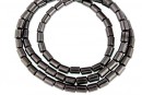 Margele hematit, tub, 5x3mm