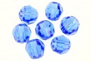 Swarovski, rotund fatetat, sapphire, 6mm - x6